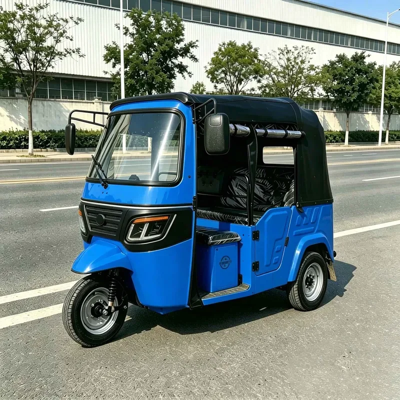 for Dudu Car Passenger and Cargo Tricycle Export Transportation with Shed Tuktuk Semi-closed Shed Tricycle