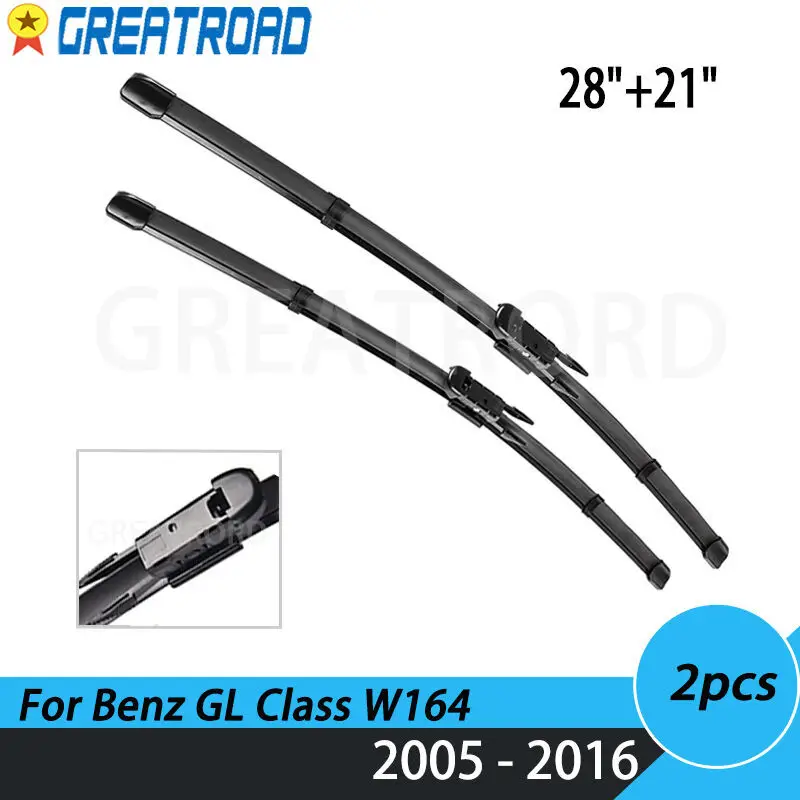 Wiper LHD Front Wiper Blades For Mercedes Benz GL Class W164 2005 - 2016 Windshield Windscreen Front Window 28