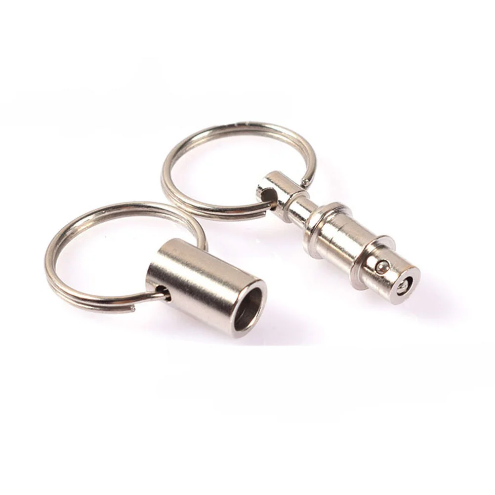 5 Pcs Gift Keyrings Detachable Key Rings For Car Keys Pendant Magnetic Iron Hanging Key Rings For Car