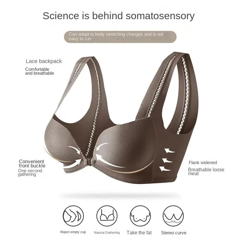 Japanese Style Cotton Bra Women\'s Underwear Fashion Push Up Comfort Brassiere Girls\' Steel Ring Free Bra Female Lingerie