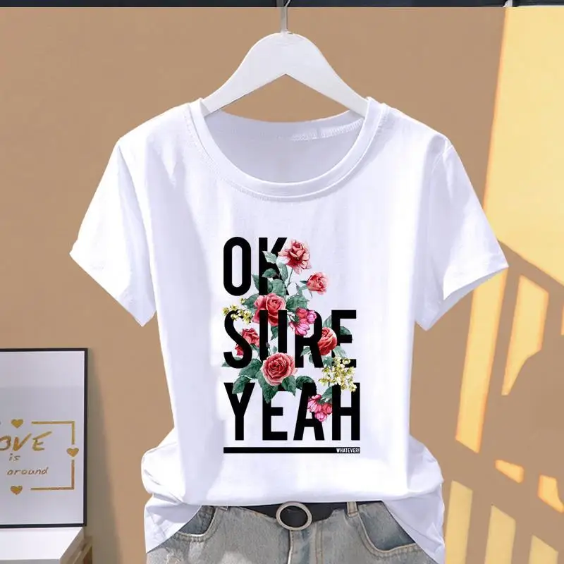 Modalny damski nadruk Moda Casual Wybuchowy wzór w cętki Trend T-shirt z krótkim rękawem T-shirt oversize T-shirt oversize Topy