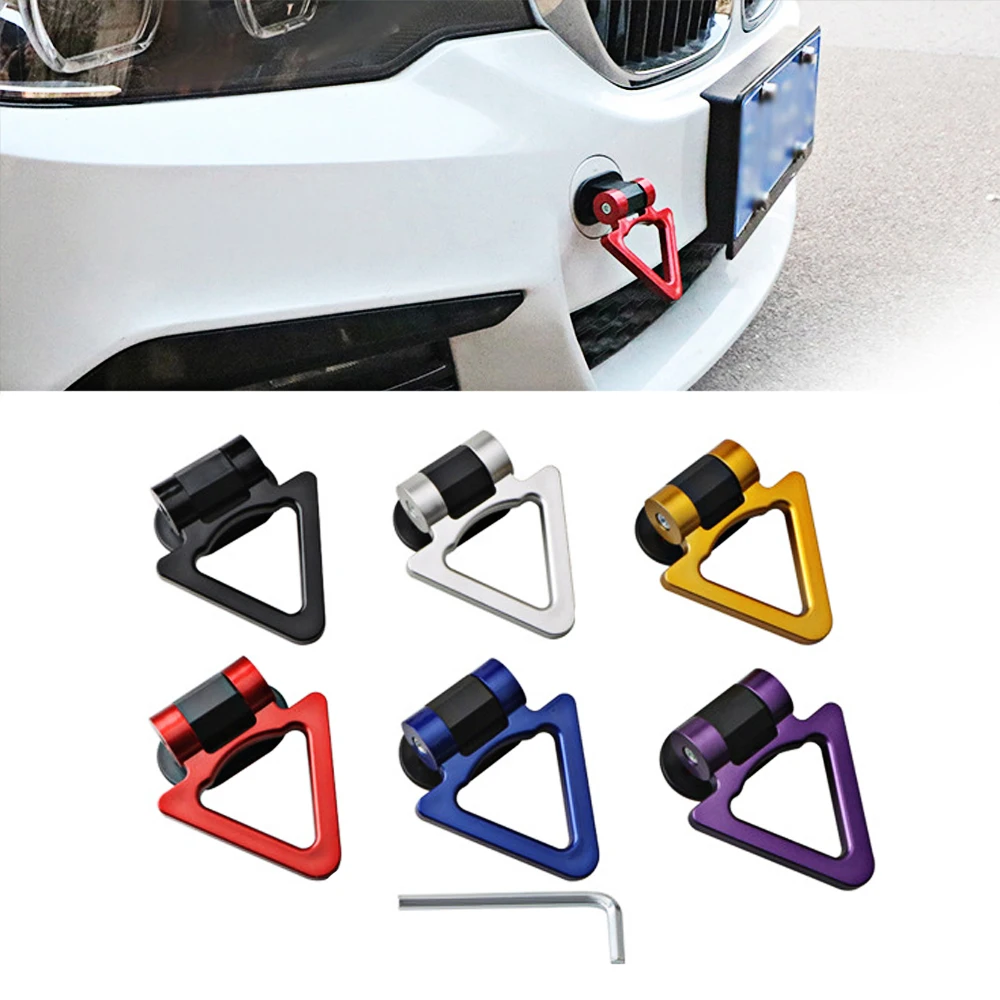 

Universal Triangle Shaped Car Tow Hook Bumper Trailer Sticker Adorn Decorative Vinyl Decal for Vehicle