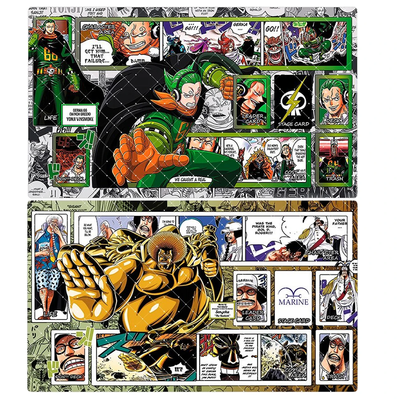 

One Piece Sengoku 600x350mm Trading Card Playmat OPCG Vinsmoke.Yonji 2mmStitched Edge Single Player Duel Board Game Card Mat