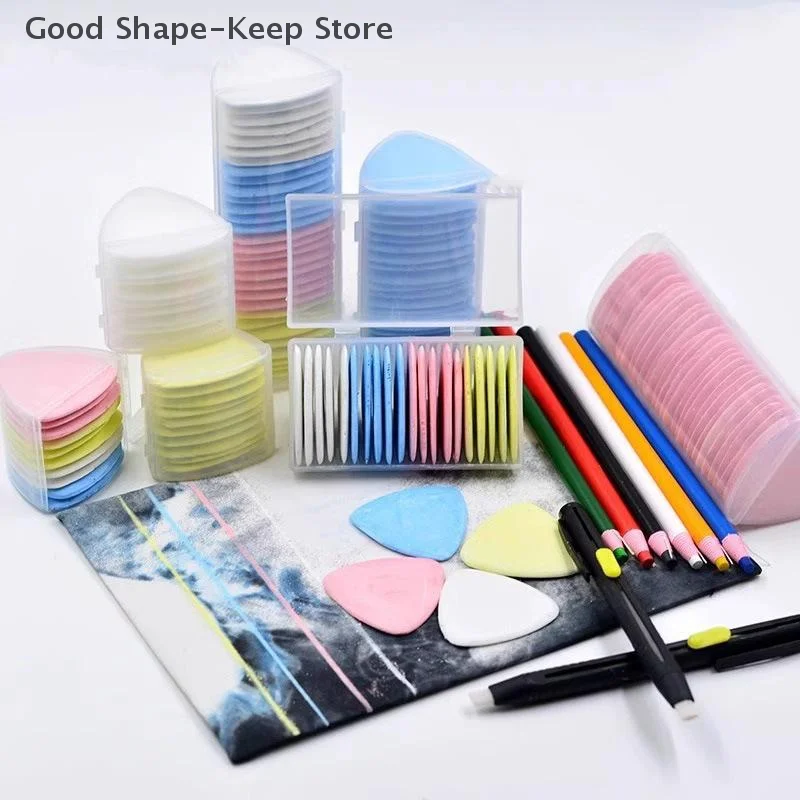 10 قطعة لوازم الخياطة الملونة DIY بها بنفسك علامة الأقمشة التطريز اكسسوارات قابل للمسح خياط الطباشير الخياطة الخياطة نمط الملابس #1