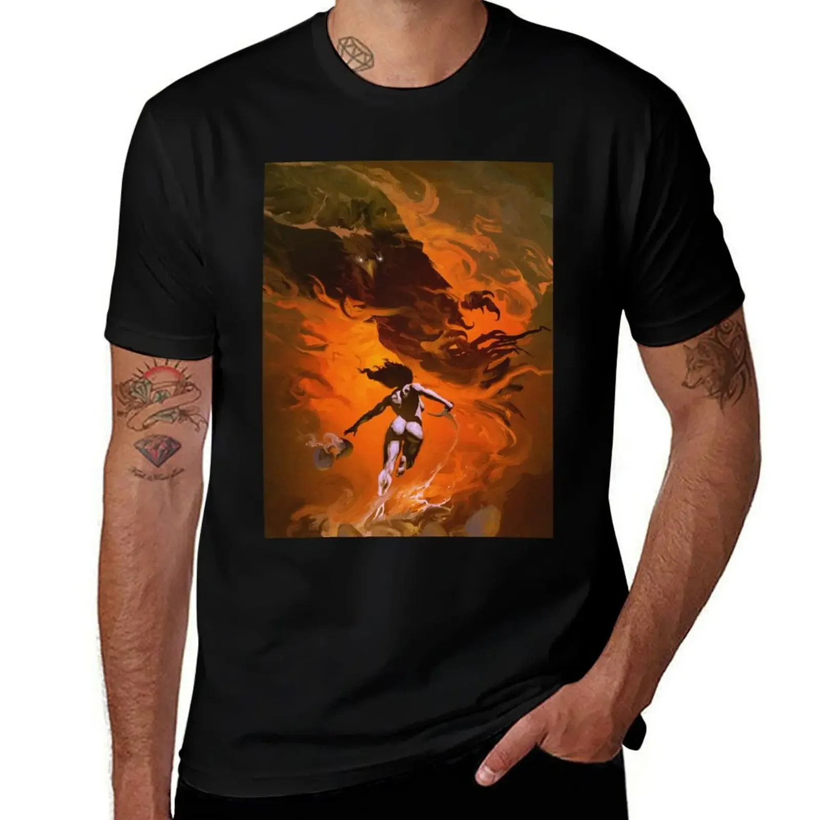 The Nest T-Shirt Abstract Pattern Print Top(4XL 5XL 6XL No Shipping)