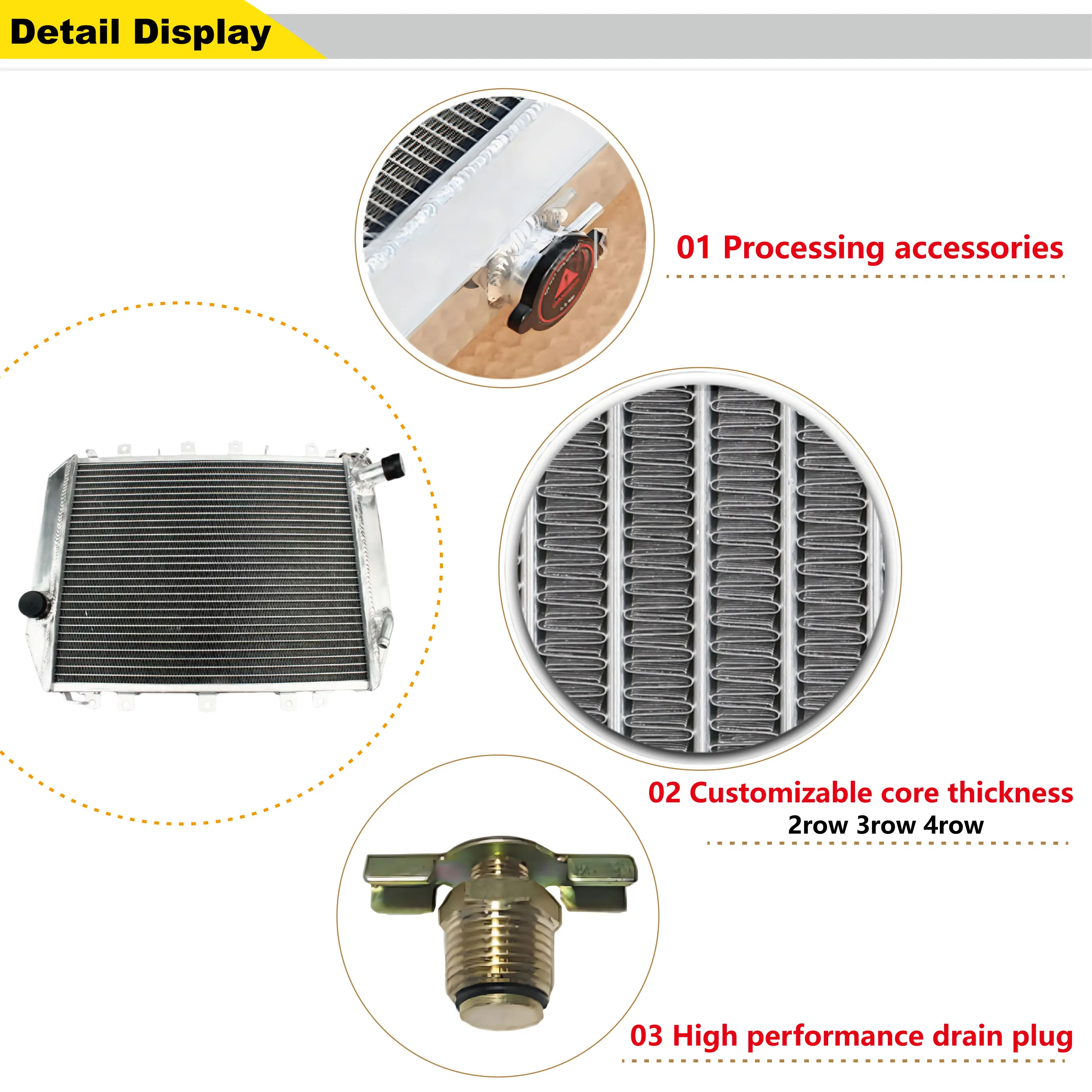 Aluminum Radiator + Fan for Kawasaki Ninja ZX-12R ZX-12 ZX1200 2002-2005 2003 2004