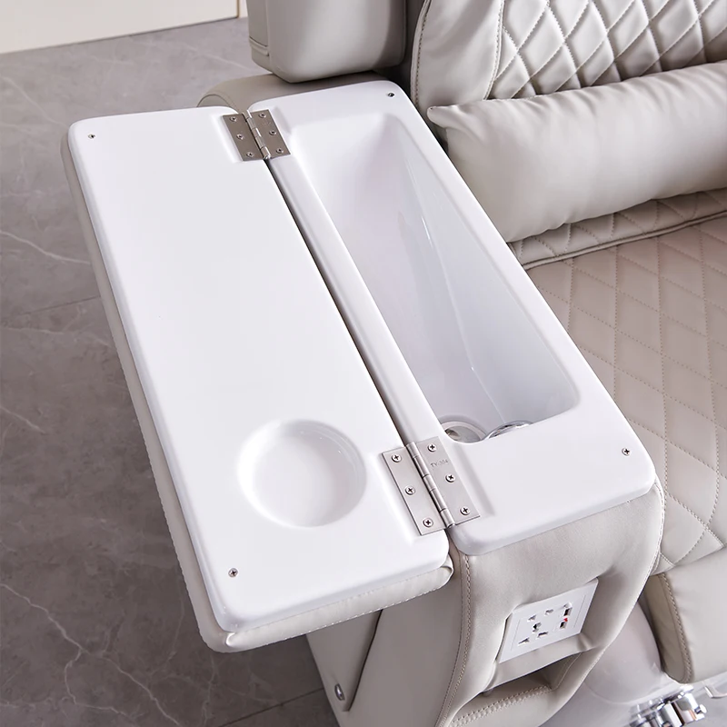 Silla de Spa de pedicura de masaje de cuerpo completo de lujo, silla de pedicura eléctrica para salón de uñas, plegable