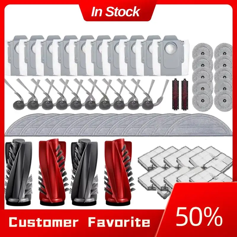 

AT03 Top Fit For Roborock Saros 10/S9 Maxv Ultra/S90ver/G30/A1460RR Accessories Main Side Brush Filter Edgewise Mop Kit