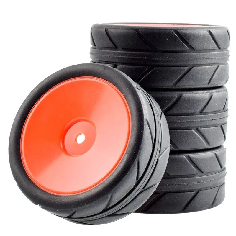 For RC model car HSP1:10 flat running tire combination 94123 rubber soft tire wear-resistant belt high-density sponge