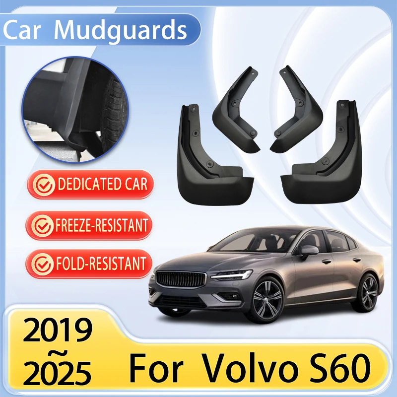

Car Mudguards Parts For Volvo S60 2019~2025 2021 2023 2024 2022 Front Rear Mudflap Fender Flare Cover Guard Auto Mud Accessories