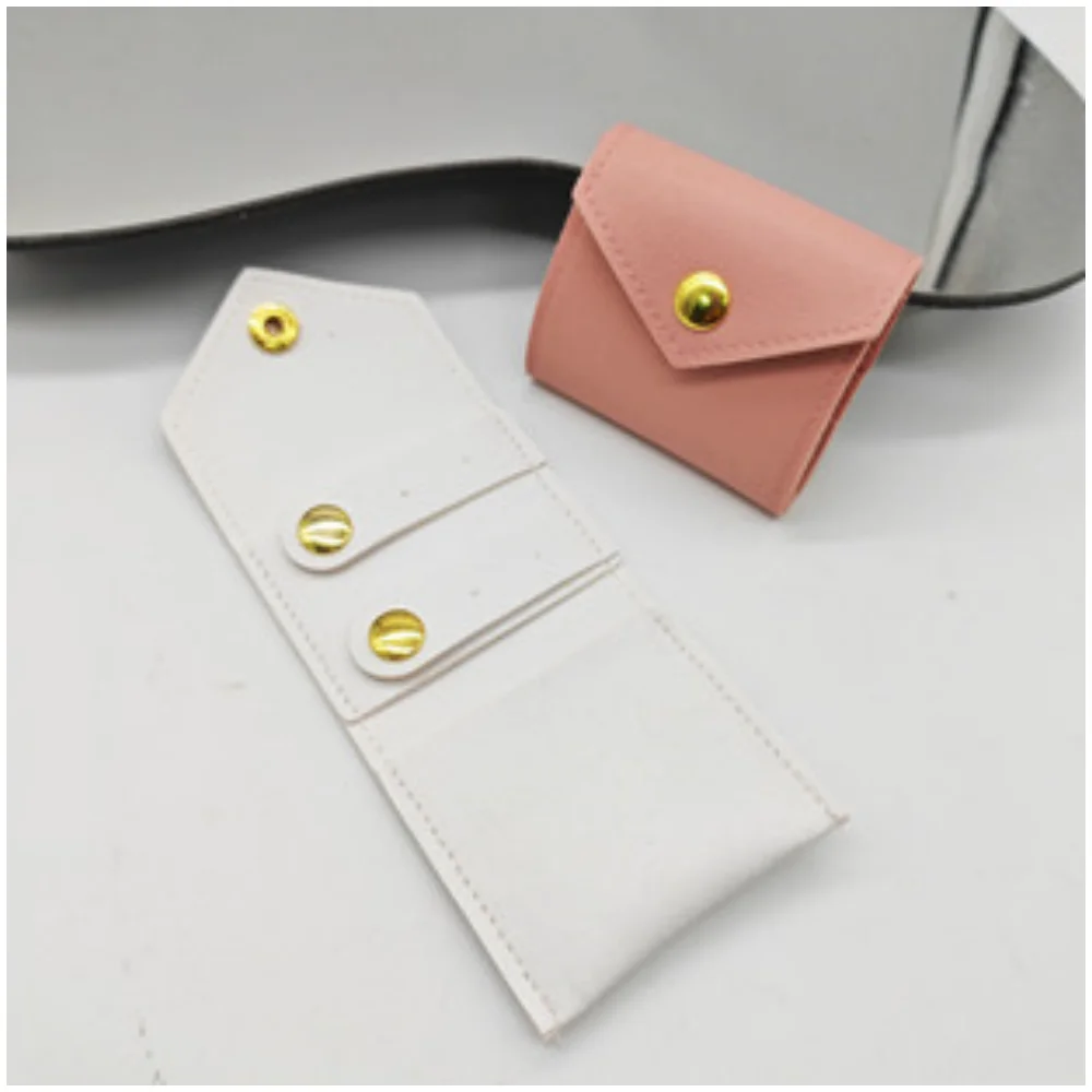 

50Pcs/Lot button microfiber Bag Jute Gift Bags Multi Size Jewelry Packaging Wedding Bags with Candy Bag display Custom Logo
