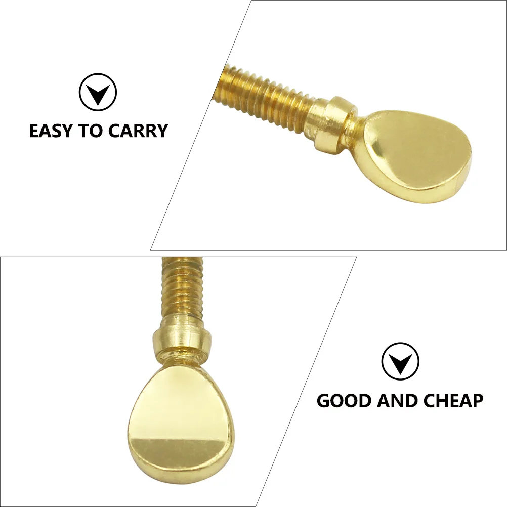 3 Stück goldene Saxophon-Halsschrauben aus Metall, langlebiges Saxophon-Ersatzteil, einfach einzustellen, praktische Saxophon-Halsschraube