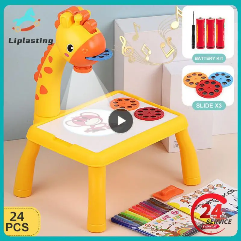 Mini budgétaire LED pour enfants, table à dessin d'art, jouet léger pour enfants, tableau de peinture, apprendre à Piazza, outils d'art, jouets d'artisanat