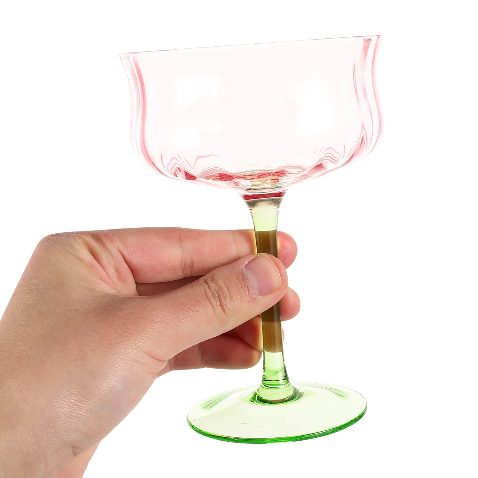 

Glass Goblet Cocktail Glass Retro Vintage Gradient Design Decorative Drinks Goblet Wine Cup Party Wine Glasses