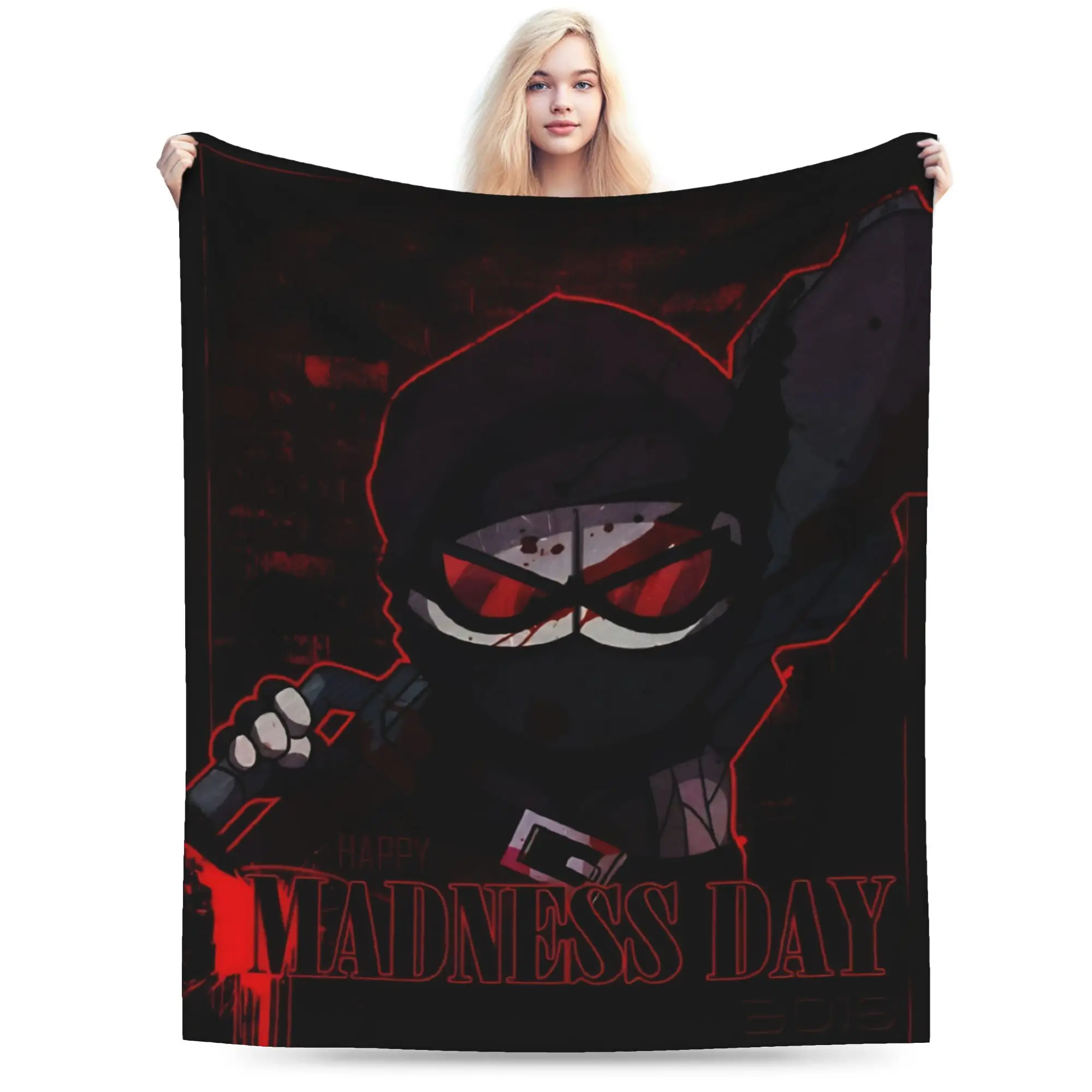 New Arrival Madness Combat Sketch Action Blankets Ultra-Soft Coral Fleece Plush  Relax Throw Blankets Machine Washable