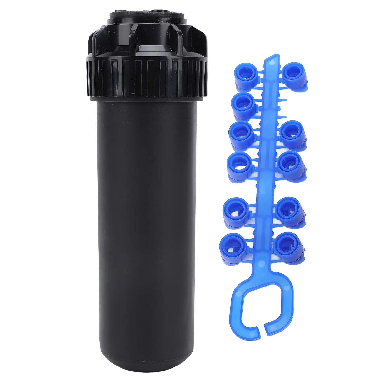 Telescopic Sprinkler Buried Retractable Sprinkler G3/4 Female Threaded Interface Plastic 40°‑360° Adjustable for Lawn