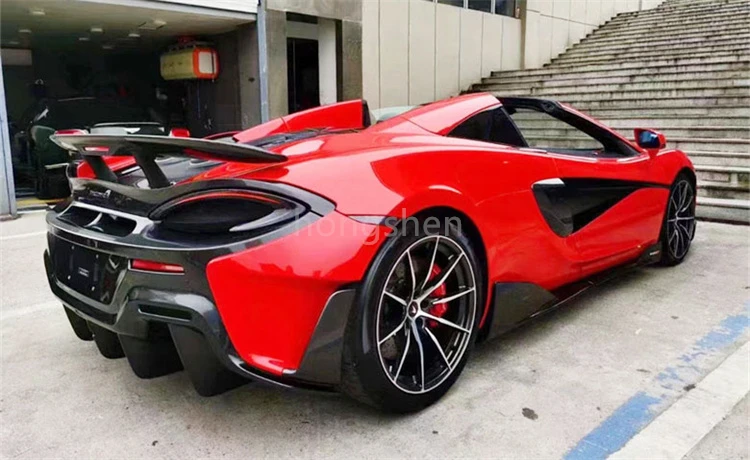 ชุดแต่งคาร์บอนไฟเบอร์สไตล์ 540LT สำหรับ McLaren 540C & 570S พร้อมกันชนข้างแบบฟอร์จ ขยายสเกิร์ตข้าง แรงบันดาลใจจาก 600LT