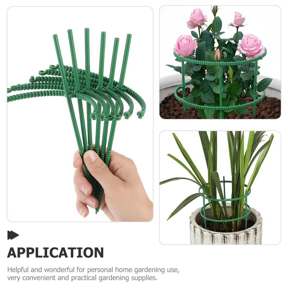 20 Pcs Flower Stand Support Ring Orchid Stakes Plant Supports Sticks Garden Supply Flowers Perlite for Plants