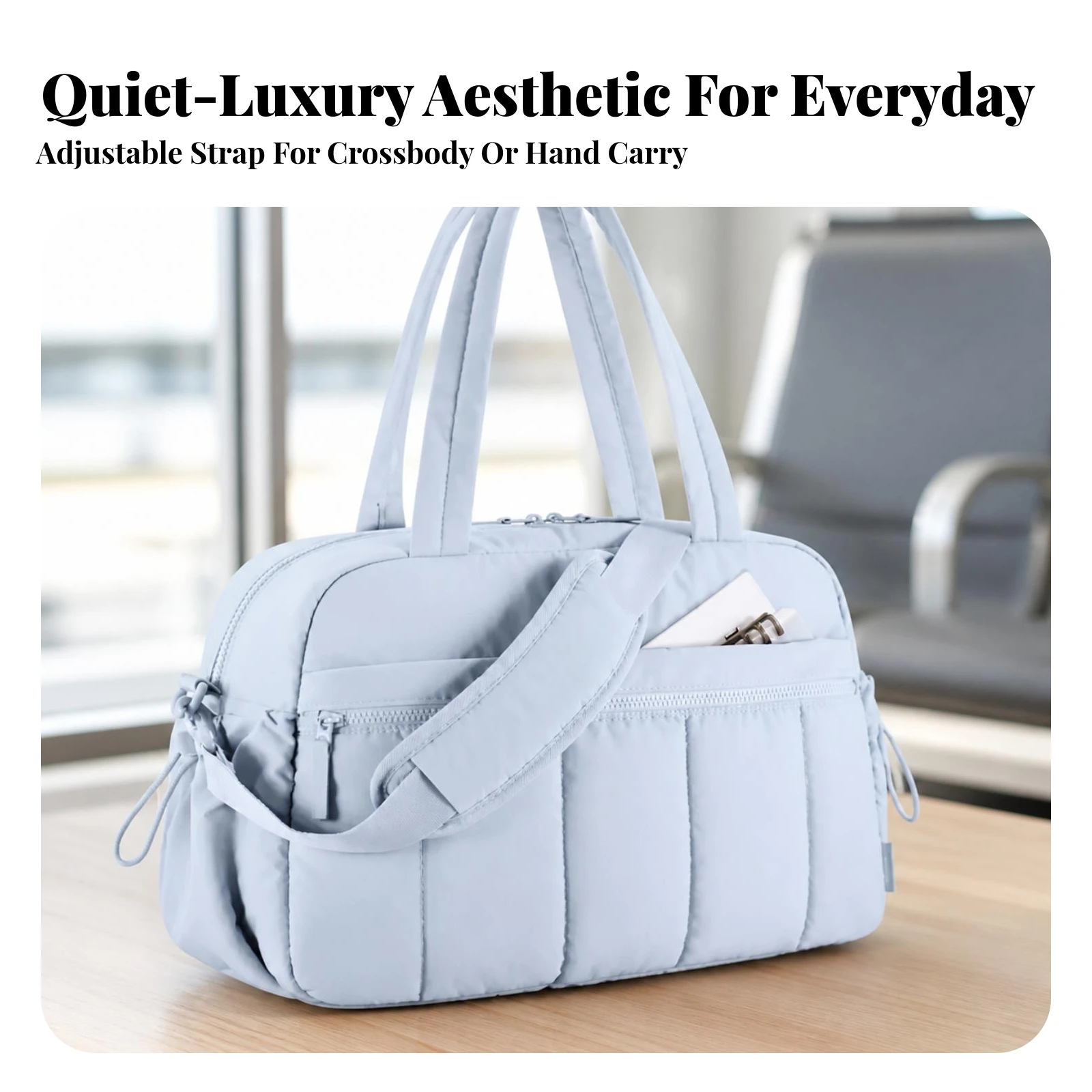 Multifunctional Sports and Travel Bag Detachable Gym Bag with Shoe Compartment Portable Sturdy for Workouts, Casual Outings
