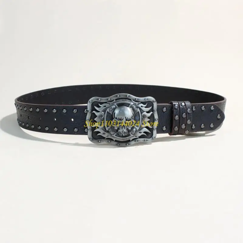 n5ke-premium-metal-buckles-men's-casual-belt-presenting-western-skull-on-pu-leather-for-practical-and-stylish-fastening