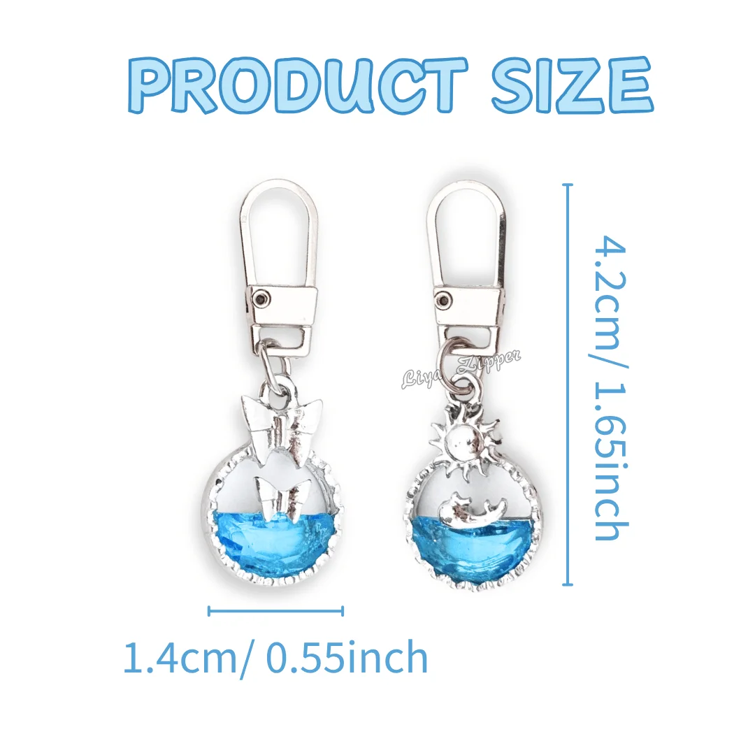 ocean series zipper head set of 5pcs , quick release buckle one second loading and unloading suitable for all standard zippers