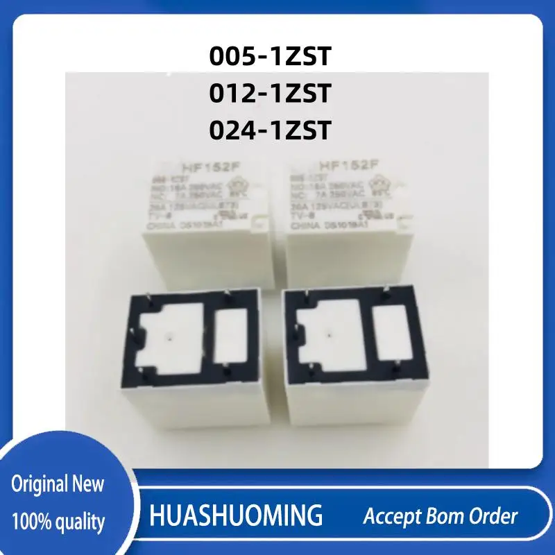 NEW 10PCS/LoT    Hf152f-005-1zst  Hf152f-012-1zst  Hf152f-024-1zst  5VDC 12VDC  24VDC    2V 5pin