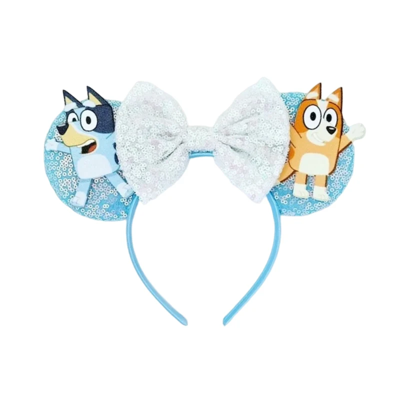 Bluey friends headband girls headband gifts cute bingo Mickey ears headband amusement park decorative headband Birthday gifts