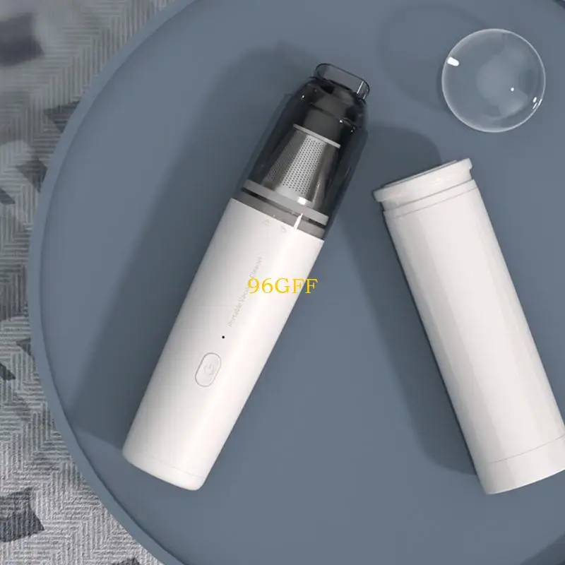 96GF Practical High Powered Vacuum Cleaner USB Rechargeable Dust Vacuum Handheld Cleaner for Quick Car Pet Hair Removal