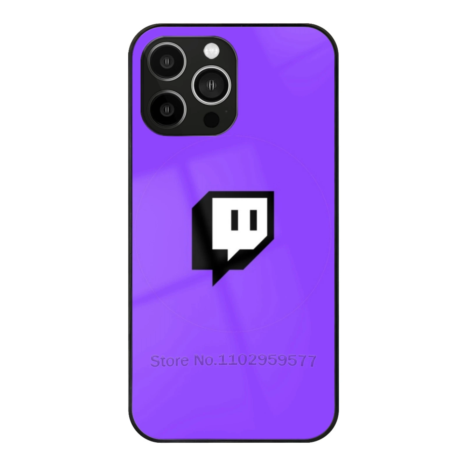 Twitch Tv Logo Icon New Tempered Glass Case On For Iphone 15 14 13 12 11 X 8 7 Soft Silicone Cover Twitch Tv New Logo Icon