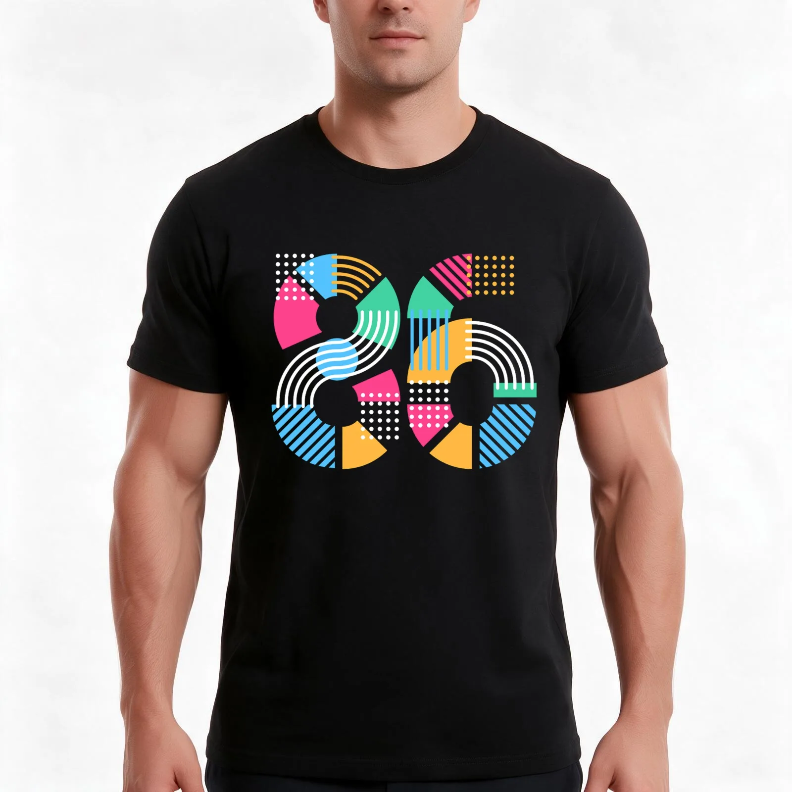 86, number EIGHTY SIX T-Shirt, Summer Casual Cotton Tee, Oversized Streetwear Tops, Vintage Graphic Print, Unisex Men Women