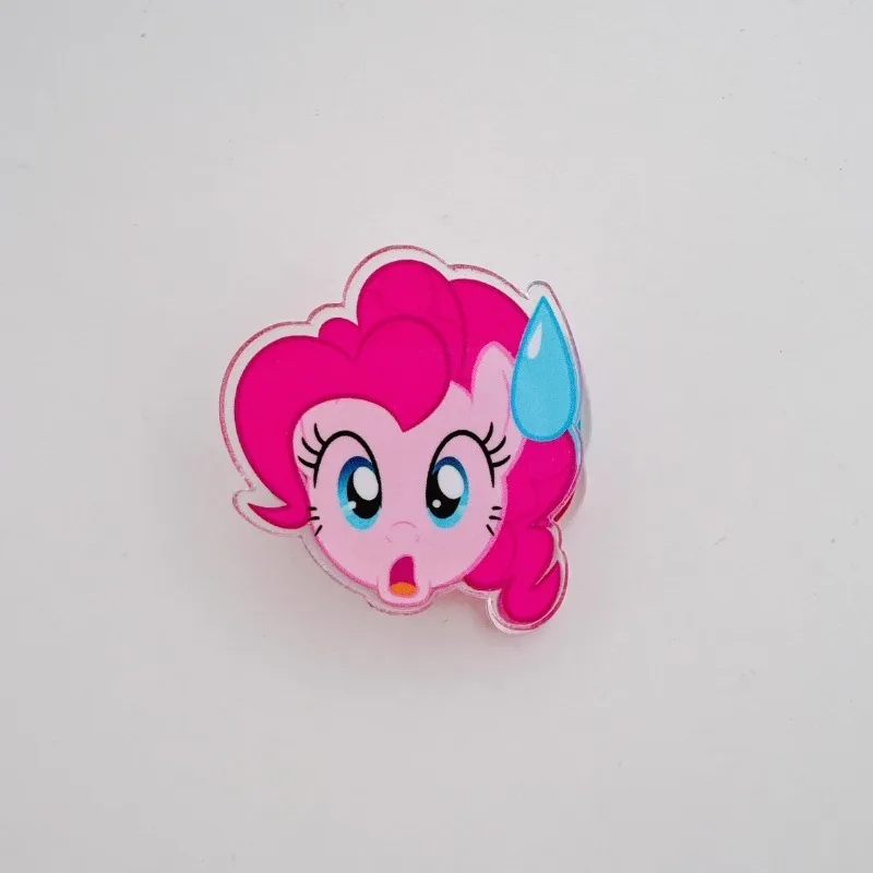 My Little Pony Acryl Binder Clip PP Clips Anime Afdichting Houder Fluttershy Applejack Planner Office Decor Studenten Briefpapier