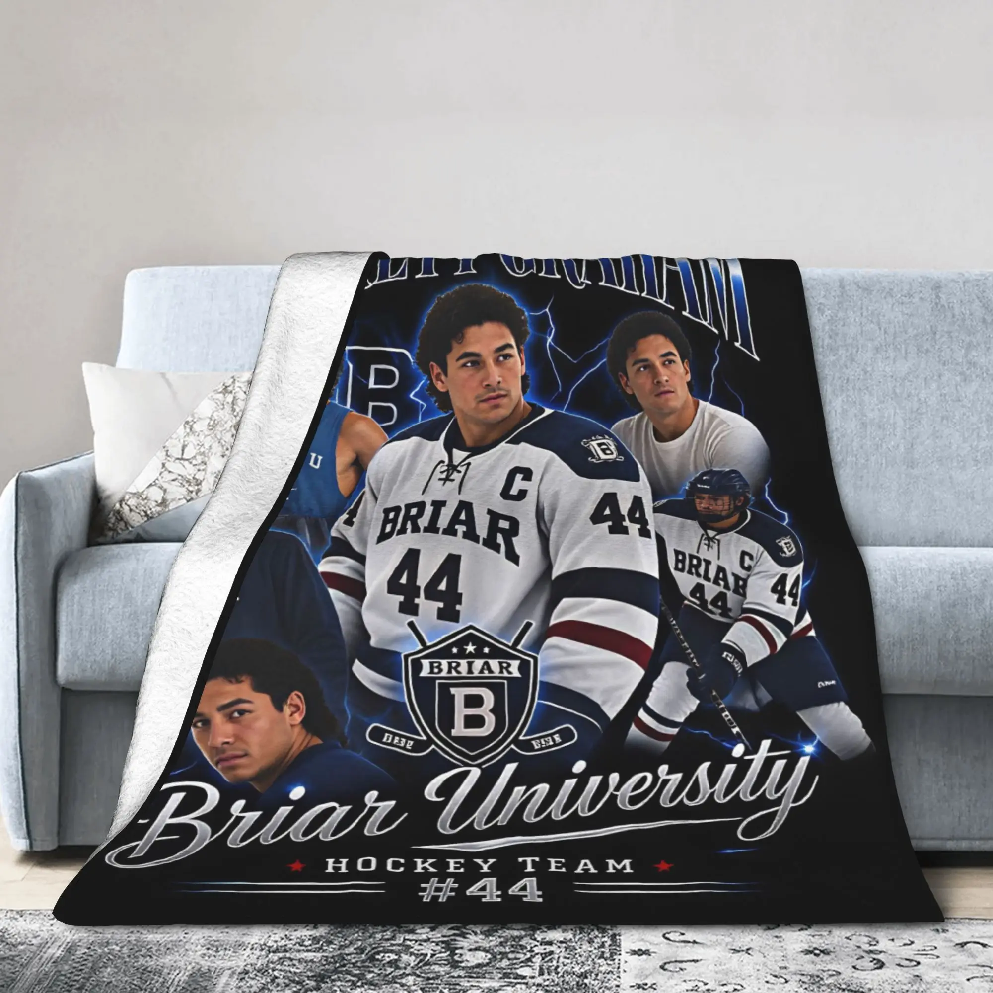 

Briar University Garrett Graham 44 Poster Soft Warm Blanket Girls Boys Plush Bedding Throws Funny Home Bedspread Sofa Bed Cover