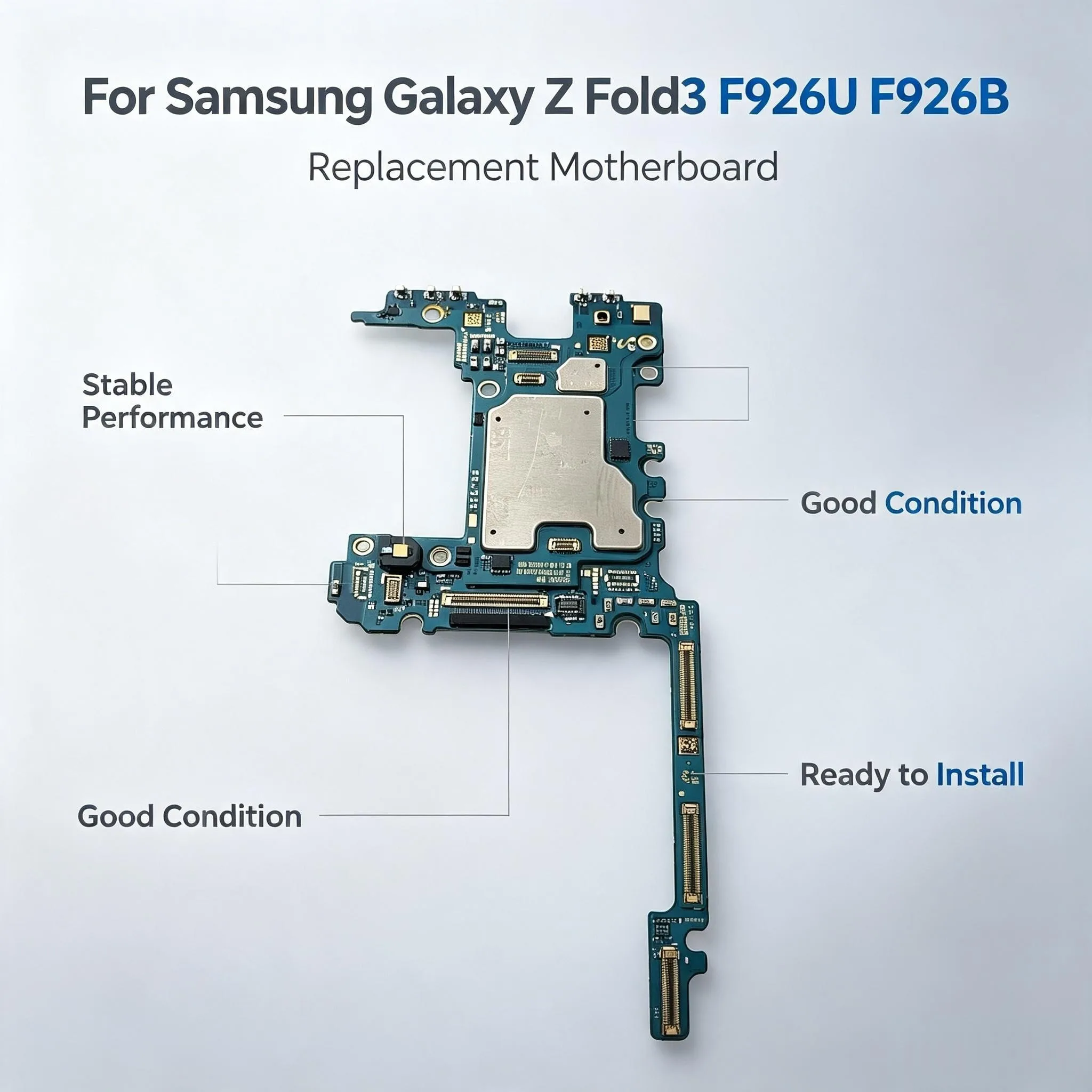 Fully Tested Unlocked Replacement Mainboard Repair Accessory For Samsung Galaxy Z Fold3 SM-F926U SM-F926B Logic Motherboard