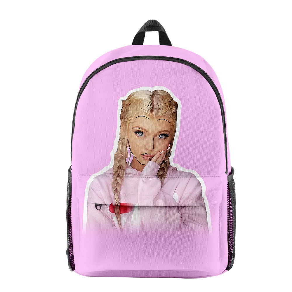 Hip Hop Youthful Loren Gray Student School Bags Notebook Backpacks 3D Printed Oxford Waterproof Boys/Girls Funny Travel Bags