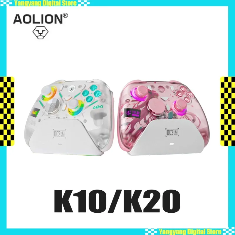 

AOLION K20/K10 Wireless Gamepad with RGB Charging Base Hall Joystick Mechanical Buttons Applicable To PC/Switch/Android/ios
