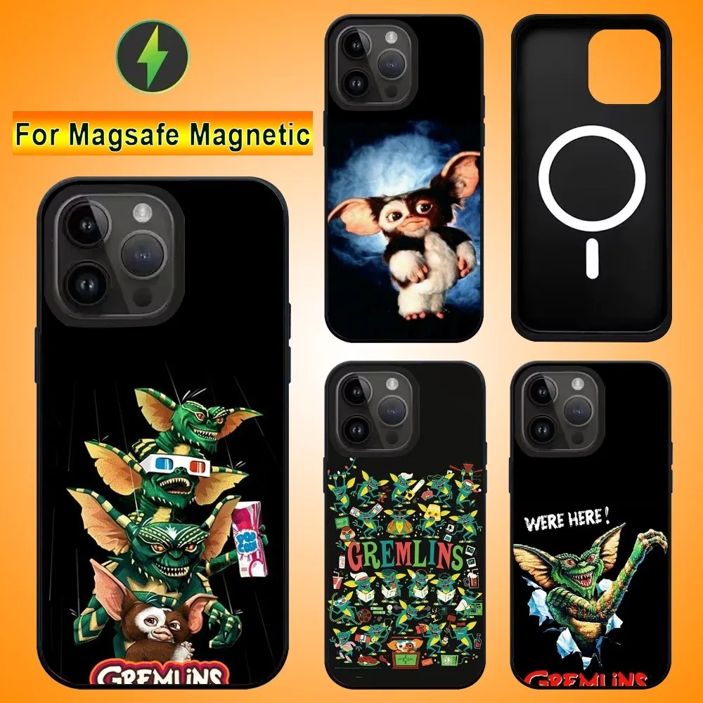 G-Gremlins Movie Phone Case For IPhone 15 14 13 Pro Max 11 12 Mini Alex Mirror For Magsafe Wireless Charging Cover