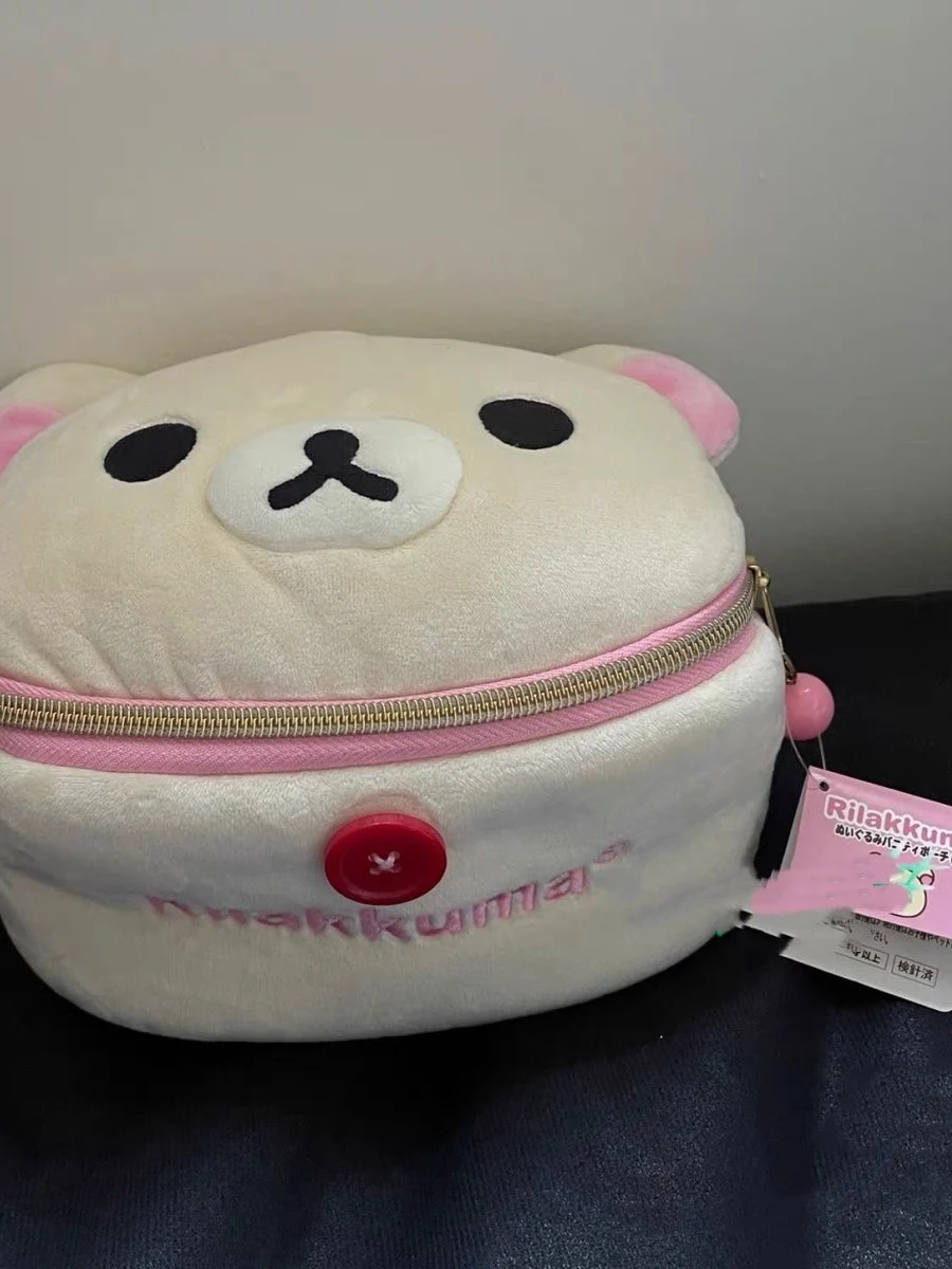 

Милая мультяшная сумка-органайзер для туалетных принадлежностей в форме медведя, портативная, эллиптическая, 3D, легкая, для хранения