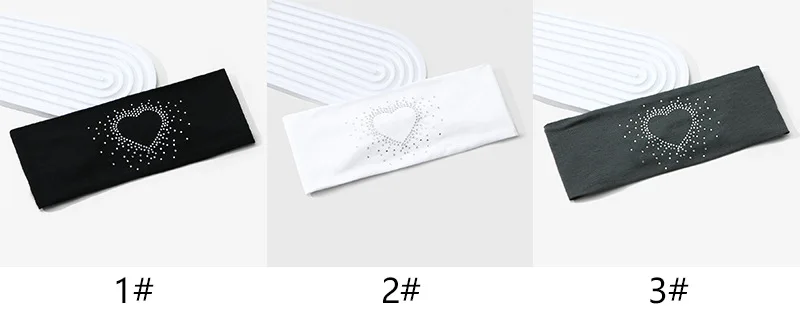 Hot-selling new women's wide-edge love hot diamond headband headgear, versatile fashion women's headgear breathable