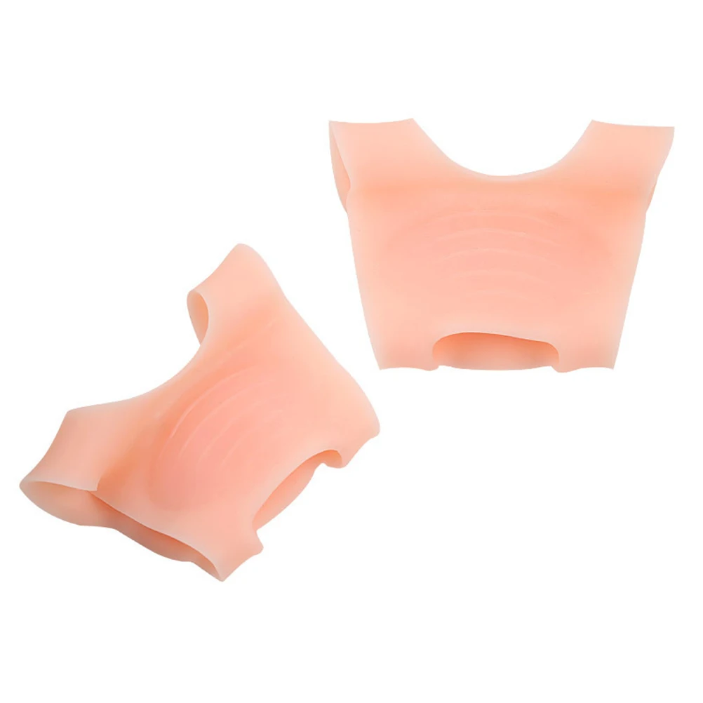 

2 Pairs Arch Support Inserts Silicone Corrective Insoles Flat Foot Pain Relief Walking Reusable Washable Breathable Heel Pads
