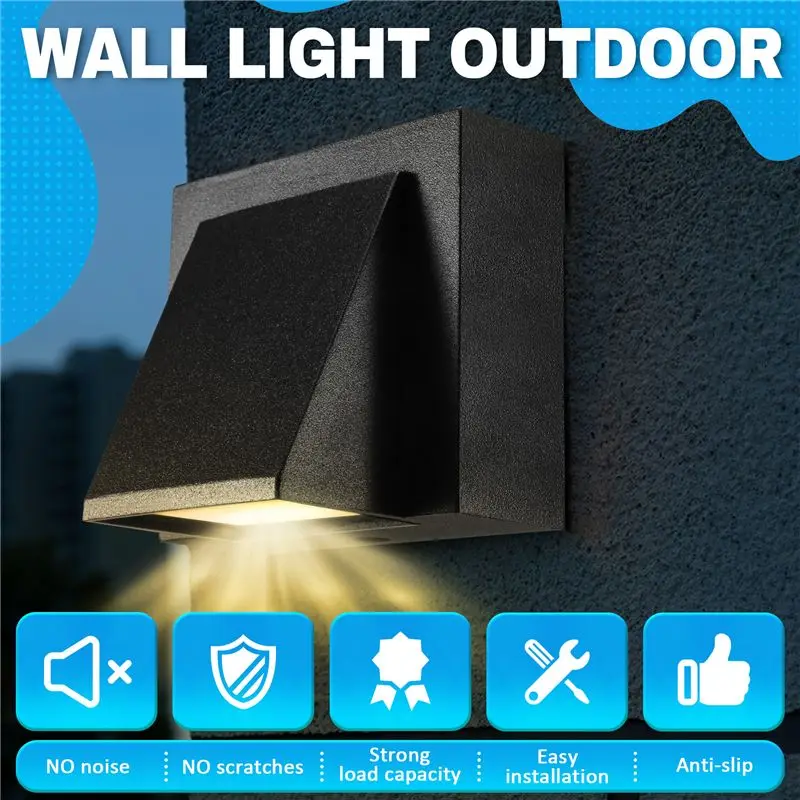 AT02-5W Modern LED Wall Light Outdoor Waterproof Wall Lamp Perfect For Corridor Courtyard Gate Terrace Balcony Garden