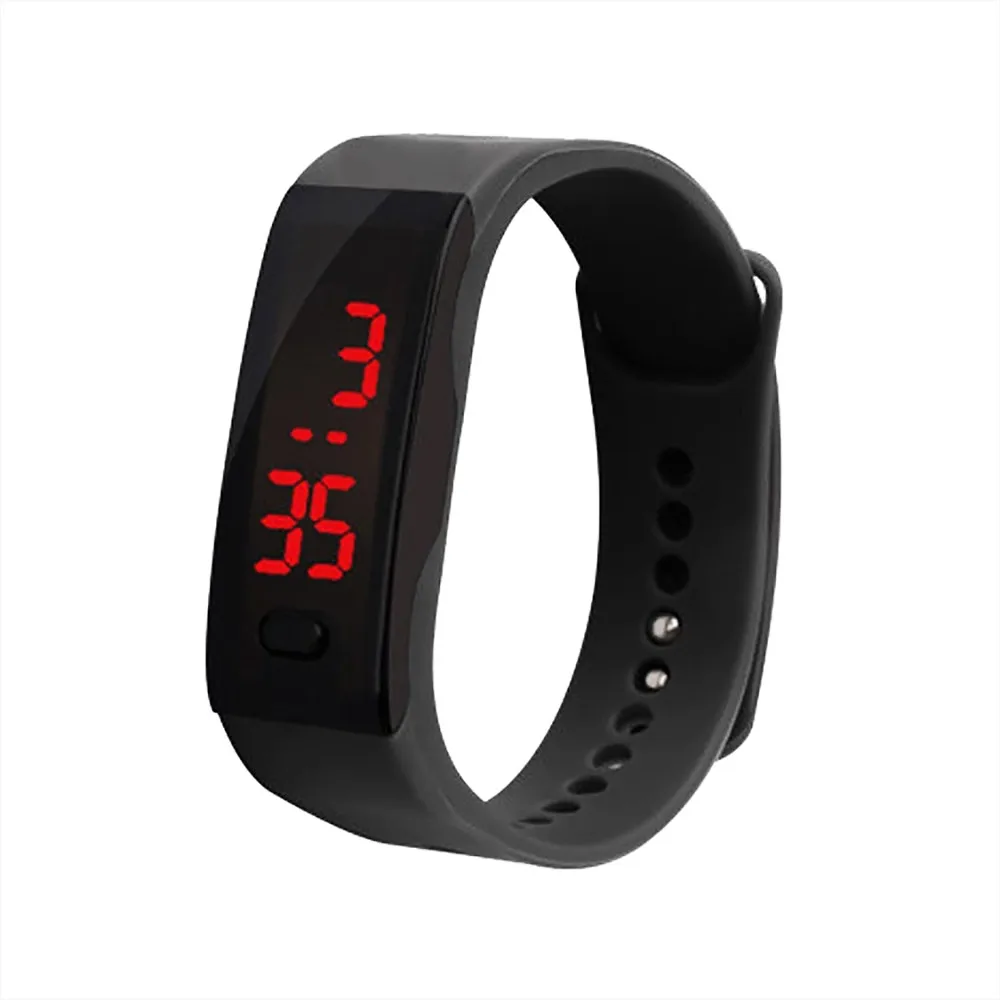 

Children Students Silica Gel Sports Watch Vintage Led Digital Display Bracelet Watch For Girls Boy Digital Wristwatches 2023