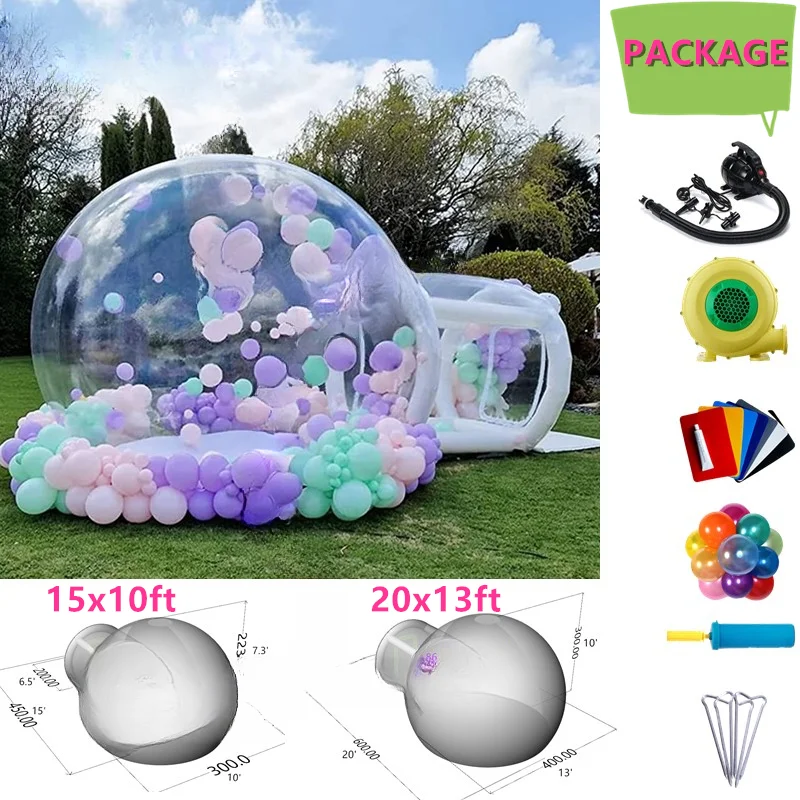 FOR Inflatable bubble tent transparent bubble house balloons party clear dome tent