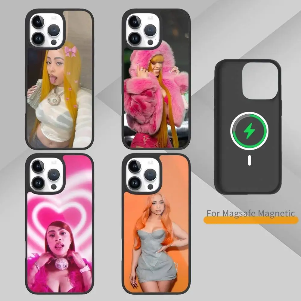 

Rapper Singer I-Ice S-Spice Phone Case For iPhone 14,16,15,13,17,12,Plus,Pro,Max Magnetic For Magsafe Frosted Cover