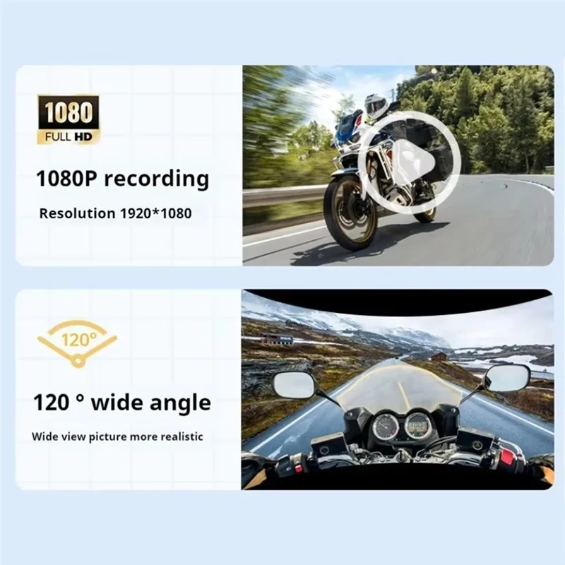 

A99I-4K HD Shooting All-In-One Bluetooth Headset Dash Cam Motorcycle Headset Dash Cam Soft Label