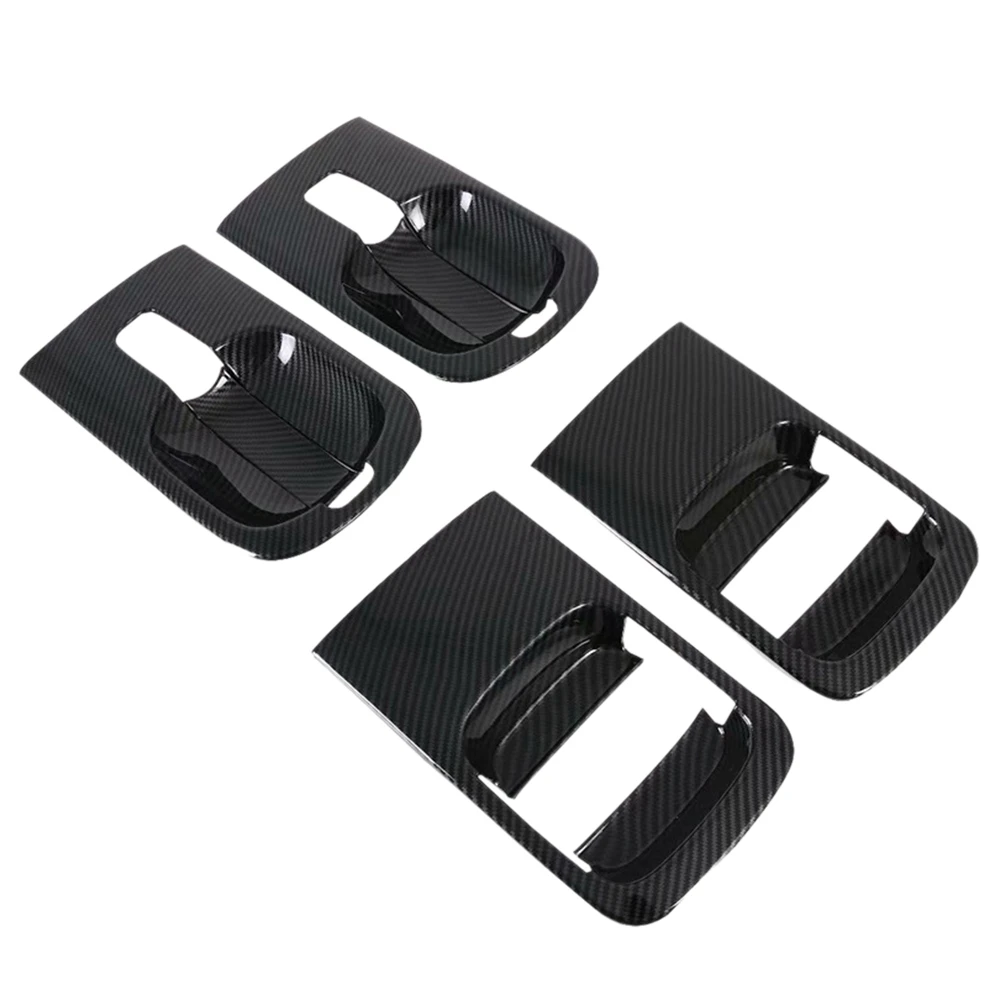 4Pcs for Hyundai H1 Grand Starex I800 ILoad/IMax Carbon Fiber Style Door Outer Handle Cover Exterior Parts Auto