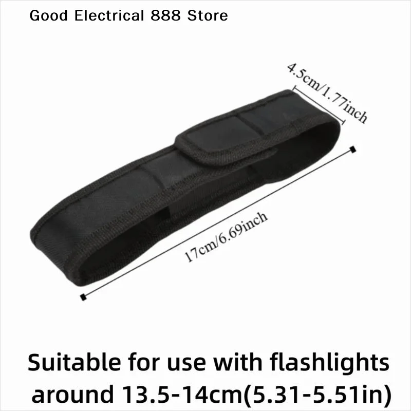 【GE】17cm Nylon Flashlight Protective Case Suitable For LED Flashlights Universal Portable Outdoor Hiking Gear