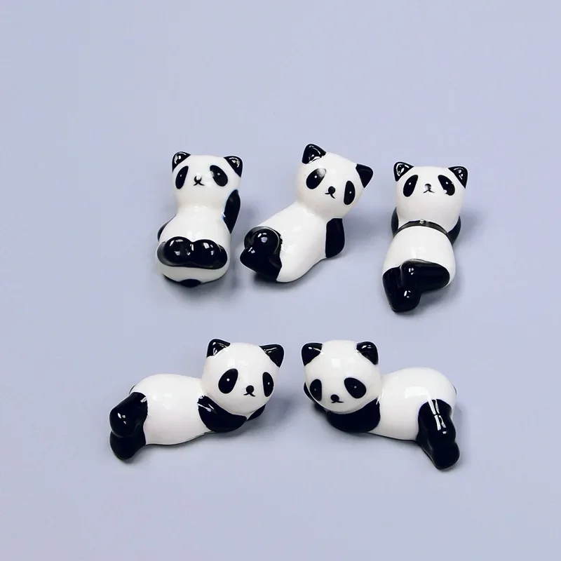 

Cute Panda Ceramic Chopsticks Holder Stand, Kitchen Supplies, Tableware Utensil, Creative Chopstick Rest, 10Pcs