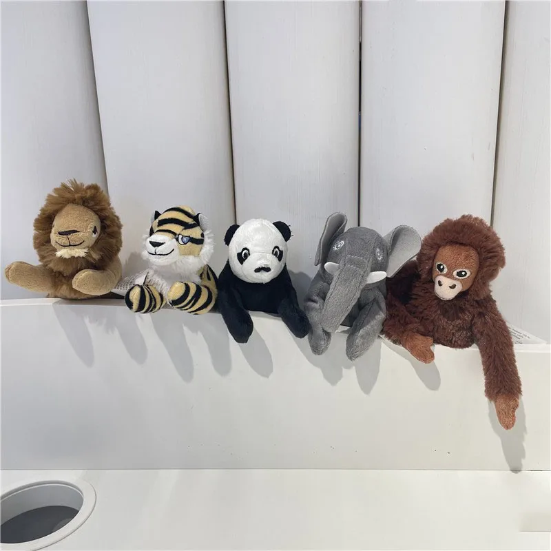 YIJA DJUNGELSKOG Pongo Orangutan Monkey Lion Tiger Panda Elephant Plush Toy Stuffed Doll Cartoon Animal Boy Girl Friend Gift 1pc