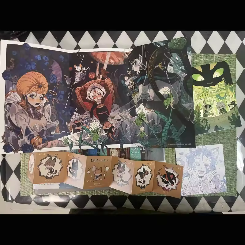 JuanMao Original Artbook | Tianwen Kadokawa Illustration Collection|with EXCLUSIVE Signed Card+Poster+Accordion Booklet Gift Set - Image 4