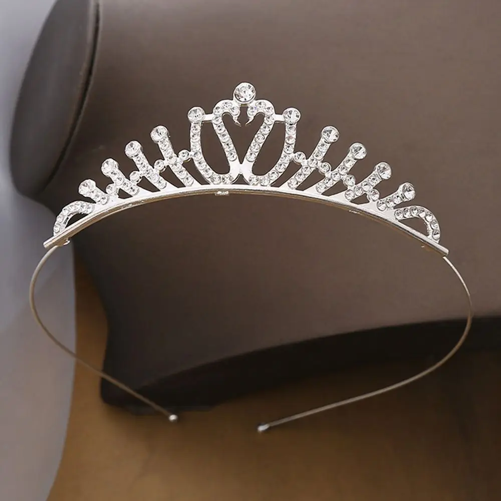 Rhinestone Princess Crystal Tiaras Pearl Tiara Shining Crystal Wedding Tiaras Crown Hair Band Birthday Party